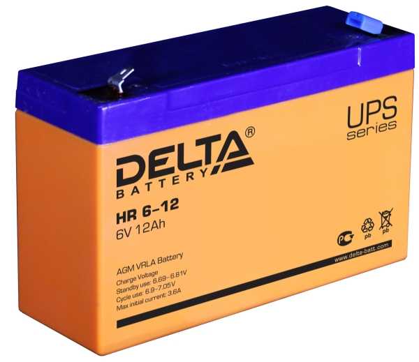 Delta HR 6-12 Аккумуляторы фото, изображение